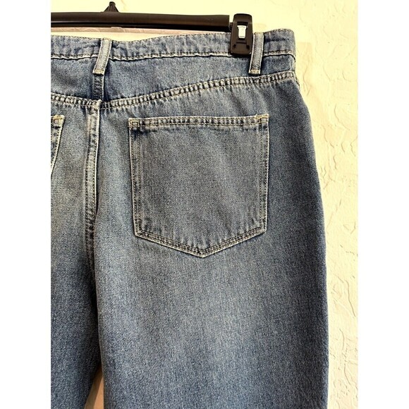 No Boundaries Distressed Denim High Rise Straight Jeans Women's Size 15 Blue - Picture 16 of 16